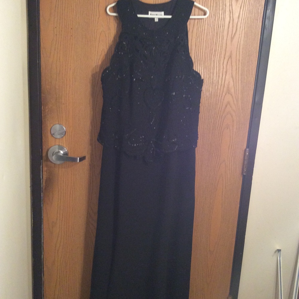 Karen Miller beaded long dress 22w